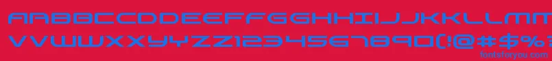 Antietamcond Font – Blue Fonts on Red Background