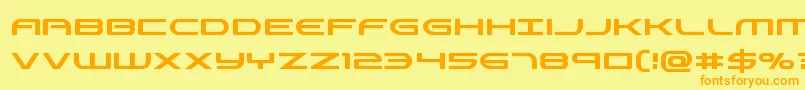 Antietamcond Font – Orange Fonts on Yellow Background