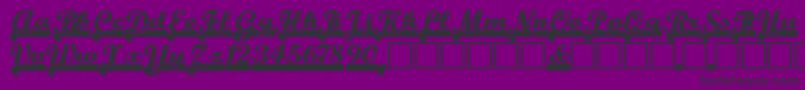 Teamspir Font – Black Fonts on Purple Background