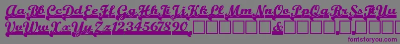 Teamspir Font – Purple Fonts on Gray Background