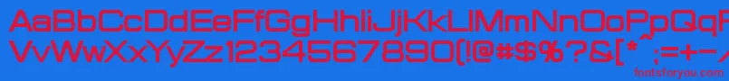 ProbertBold Font – Red Fonts on Blue Background