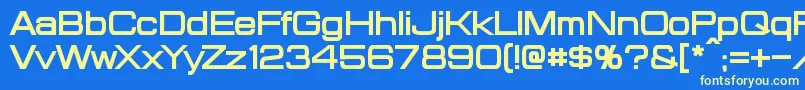 ProbertBold Font – Yellow Fonts on Blue Background