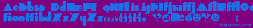 More about Indepalt Font Indepalt Font – Blue Fonts on Purple Background