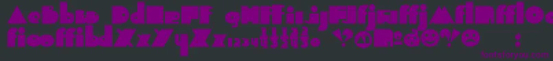Indepalt Font – Purple Fonts on Black Background