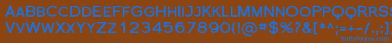 FlorencesansScBold Font – Blue Fonts on Brown Background