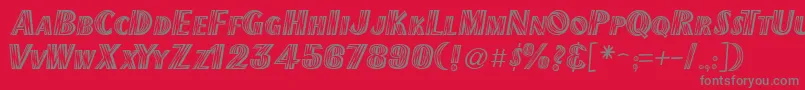 Newmexico Font – Gray Fonts on Red Background