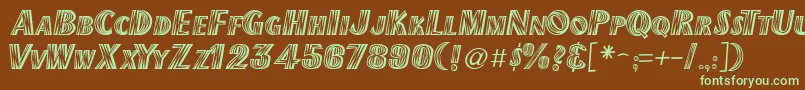 Newmexico Font – Green Fonts on Brown Background