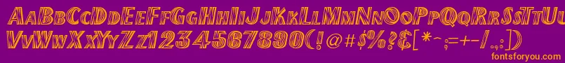 Newmexico Font – Orange Fonts on Purple Background