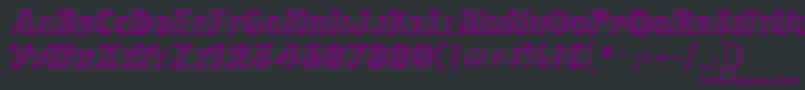 Newmexico Font – Purple Fonts on Black Background
