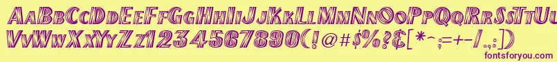 Newmexico Font – Purple Fonts on Yellow Background