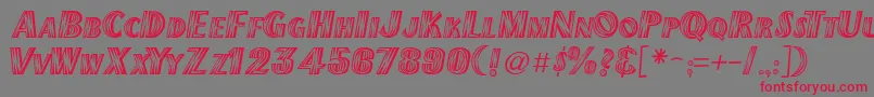 Newmexico Font – Red Fonts on Gray Background