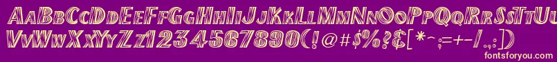 Newmexico Font – Yellow Fonts on Purple Background