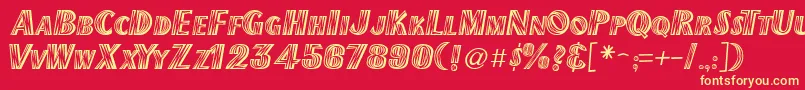 Newmexico Font – Yellow Fonts on Red Background