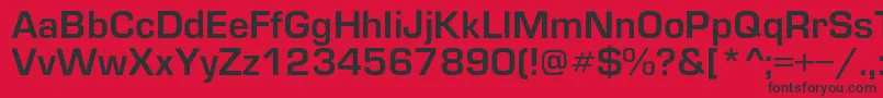 Europedemic Font – Black Fonts on Red Background