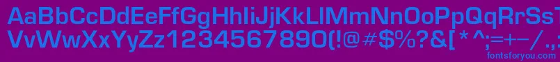 Europedemic-fontti – siniset fontit violetilla taustalla