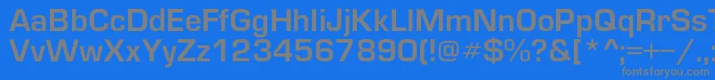Europedemic-fontti – harmaat kirjasimet sinisellä taustalla