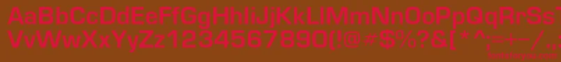 Europedemic Font – Red Fonts on Brown Background