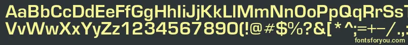 Europedemic Font – Yellow Fonts on Black Background