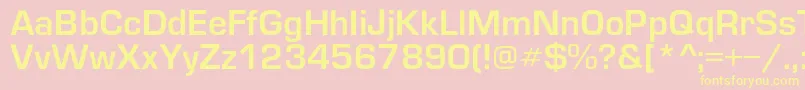Europedemic Font – Yellow Fonts on Pink Background