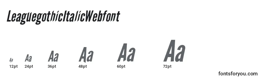 LeaguegothicItalicWebfont Font Sizes
