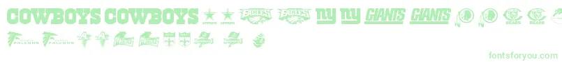 NflNfc Font – Green Fonts on White Background