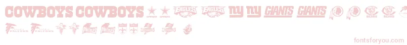 NflNfc Font – Pink Fonts on White Background