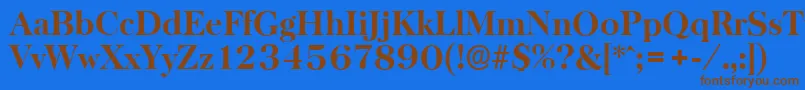 Más sobre la fuente BaskervilleserialXboldRegular fuente BaskervilleserialXboldRegular – Fuentes Marrones Sobre Fondo Azul
