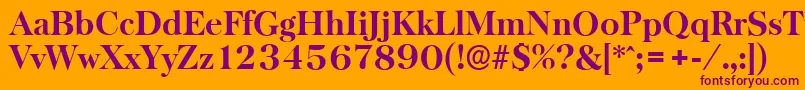 More about BaskervilleserialXboldRegular Font BaskervilleserialXboldRegular Font – Purple Fonts on Orange Background