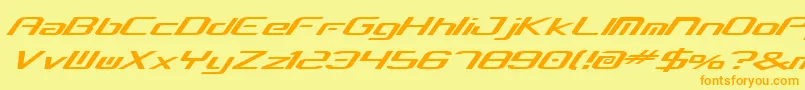 Concbv2 Font – Orange Fonts on Yellow Background