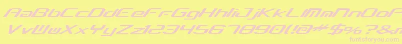 Concbv2 Font – Pink Fonts on Yellow Background