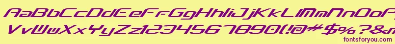 Concbv2 Font – Purple Fonts on Yellow Background