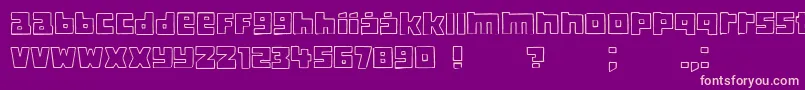 Classica Font – Pink Fonts on Purple Background