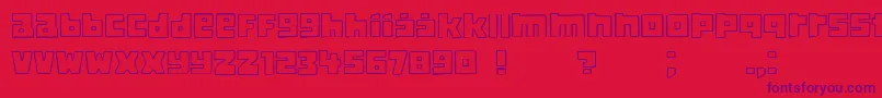 Classica Font – Purple Fonts on Red Background