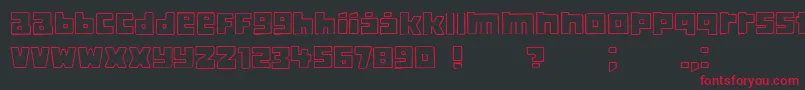 Classica Font – Red Fonts on Black Background