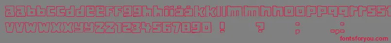 Classica Font – Red Fonts on Gray Background