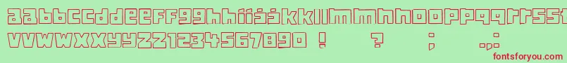 Classica Font – Red Fonts on Green Background