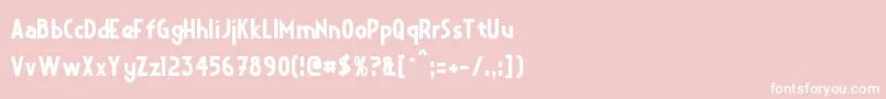 CrystalDeco Font – White Fonts on Pink Background