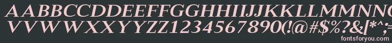 MeryshaRegularItalic Font – Pink Fonts on Black Background