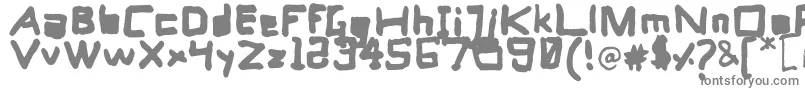 フォントComputersHeart – 白い背景に灰色の文字