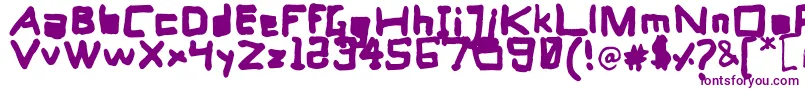Шрифт ComputersHeart – фиолетовые шрифты