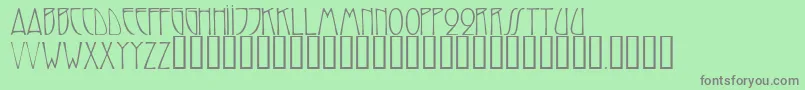 Trilliumcapsssk Font – Gray Fonts on Green Background