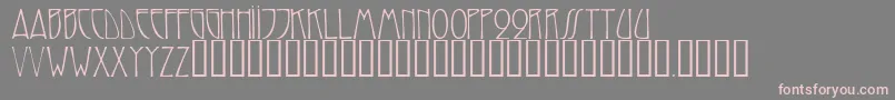 Trilliumcapsssk Font – Pink Fonts on Gray Background