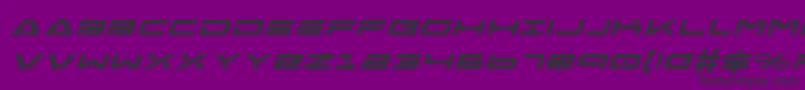 FreeAgentBoldExpital Font – Black Fonts on Purple Background