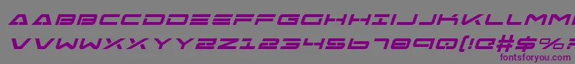 FreeAgentBoldExpital Font – Purple Fonts on Gray Background