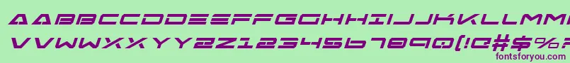 FreeAgentBoldExpital Font – Purple Fonts on Green Background