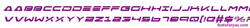 FreeAgentBoldExpital-fontti – violetit fontit valkoisella taustalla