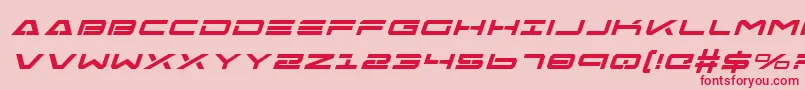 FreeAgentBoldExpital Font – Red Fonts on Pink Background