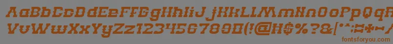 BillyTheKidItalic Font – Brown Fonts on Gray Background