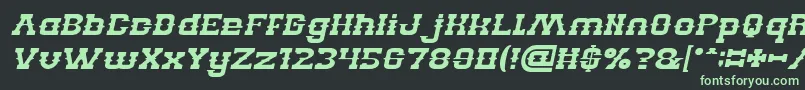 BillyTheKidItalic Font – Green Fonts on Black Background