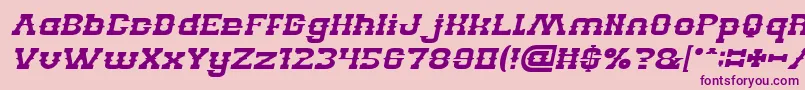 BillyTheKidItalic Font – Purple Fonts on Pink Background